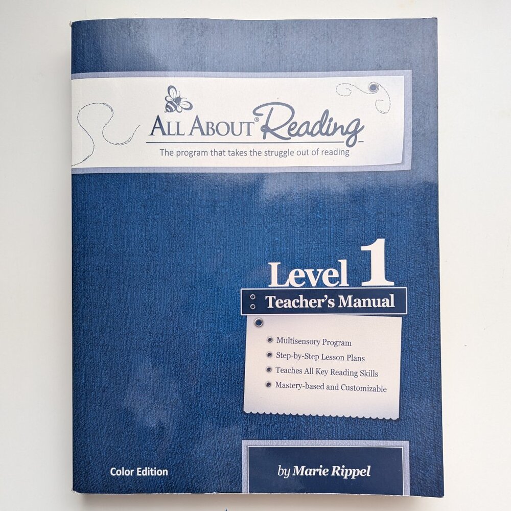 All About Reading Level 1 Teacher’s Manual – Full-Color Edition